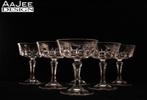 6 Crystal 'd Arques - Versailles coupes - Geslepen kristal, Ophalen of Verzenden, Zo goed als nieuw, Overige typen