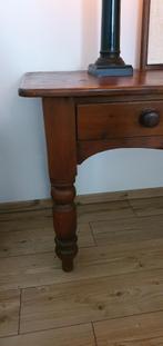 Oude Engelse console tafel, werktafel, ateliertafel, Huis en Inrichting, Ophalen, Gebruikt