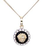 Gouden Versace Hanger met Zirkonia 18 Krt, Ophalen of Verzenden, Zo goed als nieuw, Goud, Goud