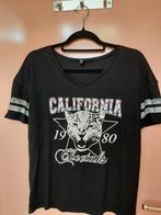 Zwart T-shirt California Cheetahs - Maat M, Maat 38/40 (M), Atmosphere, Zwart, Ophalen of Verzenden