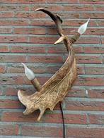 Geweien geweienlamp jacht Veluwe geweien edelhert wandlamp., Ophalen of Verzenden, Nieuw