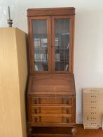 Antiek Bureau Kastje met Glas in Lood, Ophalen