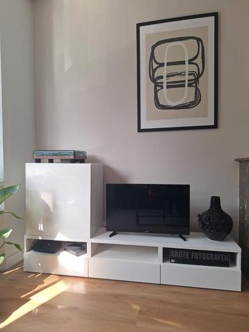 Besta tv meubel wit 