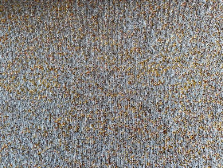 Kvadrat Febrik Arda 321 lichtblauw+oranje; 15 mtr meubelstof, Hobby en Vrije tijd, Stoffen en Lappen, Nieuw, Wol, 120 cm of meer