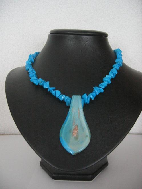 Ketting met glashanger, Sieraden, Tassen en Uiterlijk, Kettingen, Nieuw, Overige materialen, Ophalen of Verzenden