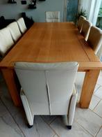 vergader-  of eettafel set, Huis en Inrichting, Tafels | Eettafels, Ophalen, 100 tot 150 cm, Eikenhout, 200 cm of meer