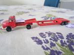 Scania met Majorette boottrailer 365, maat is 1:100, Ophalen of Verzenden, Gebruikt, Bus of Vrachtwagen