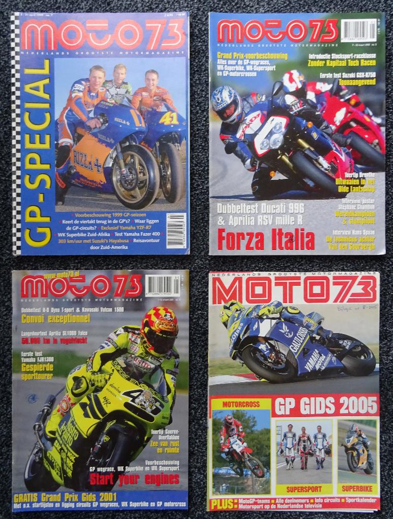 4x Moto73 GP-Special, Boeken, Motoren, Gelezen, Algemeen, Ophalen of Verzenden