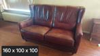 Mol & Geurts 2,5 zits bankstel van stierenleer, Huis en Inrichting, Ophalen, Gebruikt, Leer, Klassiek