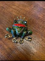 Kikker broche, Sieraden, Tassen en Uiterlijk, Broches, Ophalen, Nieuw, Zilver, Overige materialen