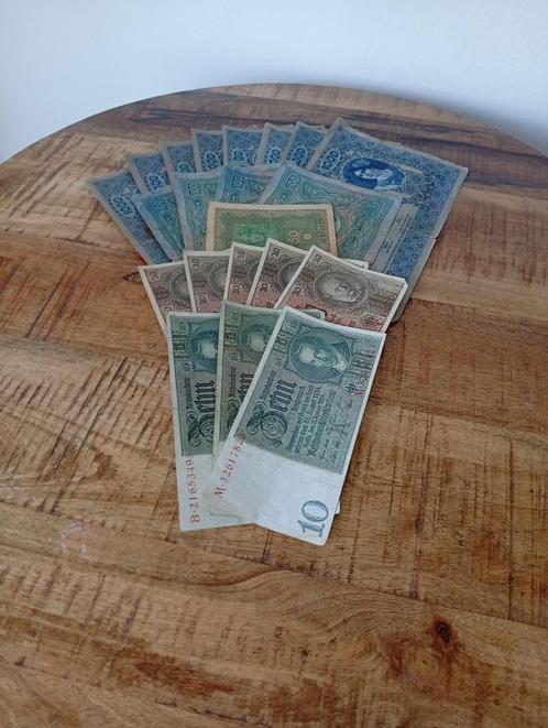 Oude biljetten, Postzegels en Munten, Bankbiljetten | Europa | Niet-Eurobiljetten, Setje, Duitsland, Ophalen of Verzenden