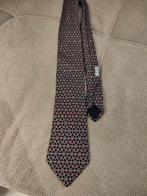 Hermes Zijden Stropdas, zwart met rood, Ophalen of Verzenden, Zo goed als nieuw, Blauw