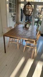 Kantine tafel 95 x 105, Huis en Inrichting, Tafels | Salontafels, Ophalen, 100 tot 150 cm, Zo goed als nieuw, 75 cm of meer