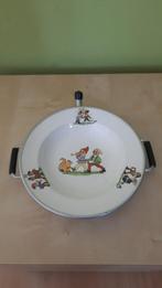 Warmhoudbord, warmwaterbordje retro / vintage, kabouter, Antiek en Kunst, Antiek | Servies los, Ophalen of Verzenden