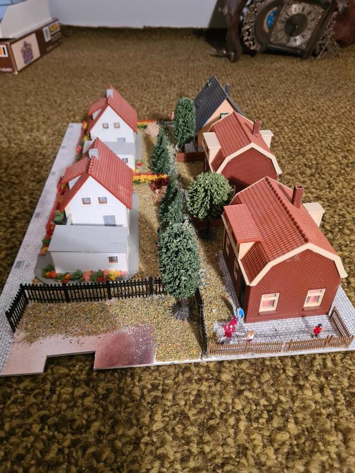 Diorama treinhuisjes Faller,Quick,Kibri,Pola 1:87, Hobby en Vrije tijd, Modeltreinen | H0, Brug, Tunnel of Gebouw, Gelijkstroom of Wisselstroom