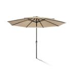 stok parasol 300cm taupe kleur, Tuin en Terras, Parasols, Nieuw, Kantelbaar, Ophalen of Verzenden, Stokparasol