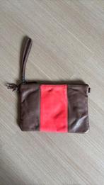 Cowboysbag clutch., Ophalen of Verzenden, Gebruikt, Beige, Leer