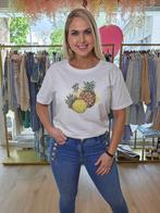 Pineapple t-shirt met steentjes, Kleding | Dames, Nieuw, Ophalen of Verzenden, Wit, Korte mouw