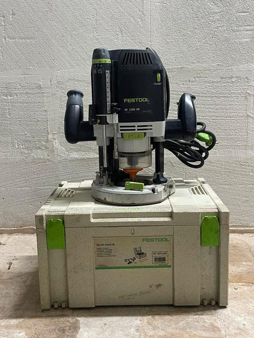 Festool OF 2200 EB + ZS-OF 2200 M Freesmachine, Doe-het-zelf en Verbouw, Gereedschap | Freesmachines, Zo goed als nieuw, Elektrisch