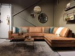 Hoekbank Eco-Leer Cognac, Ophalen, Nieuw, Overige materialen