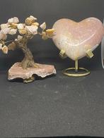 Roze Amethist Edelsteen Set - Hart & Boompje, Ophalen of Verzenden, Nieuw