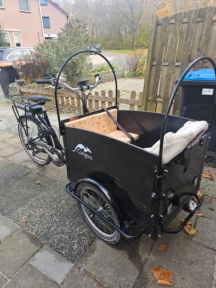 Electrische Bakfiets Cangoo, Fietsen en Brommers, Fietsen | Bakfietsen, Zo goed als nieuw, 4 kinderen of meer, Ophalen