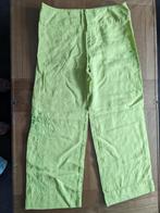 INWEAR 100% Linnen Fel Groene Geborduurde Pantalon 40 M-L, Kleding | Dames, Broeken en Pantalons, Maat 42/44 (L), Ophalen of Verzenden