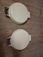 2 crème deksels van Aga cooker, 60 cm of meer, Ophalen of Verzenden, Gas, Vrijstaand