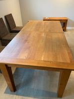 Massief Eikenhouten Eettafel, Huis en Inrichting, Tafels | Eettafels, Ophalen, Modern geolied eiken, Gebruikt, 100 tot 150 cm