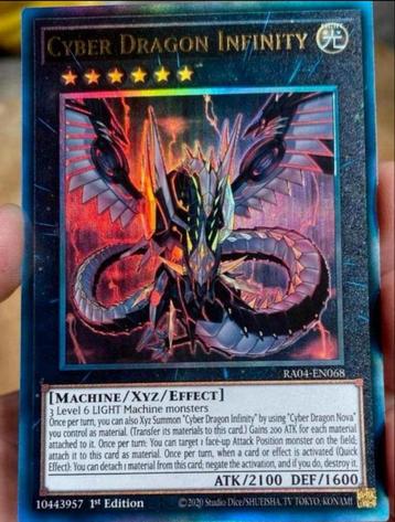 Yu-Gi-Oh! Cyber Dragon Infinity RA04 1st Edition beschikbaar voor biedingen