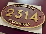 Originele nummerplaat NS 2314, Verzamelen, Ophalen, Gebruikt, Trein, Overige typen