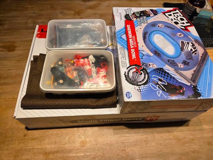 Tech Deck Lapcrash & Vingerskateboards Set, Kinderen en Baby's, Speelgoed | Overig, Gebruikt, Jongen of Meisje, Ophalen of Verzenden