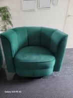 Fauteuil stoel groen 2x, Huis en Inrichting, Fauteuils, Ophalen of Verzenden, Zo goed als nieuw, Overige materialen, 75 tot 100 cm