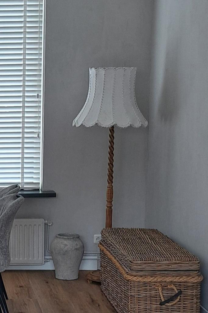 Lampenkap, Huis en Inrichting, Lampen | Lampenkappen, Zo goed als nieuw, 25 tot 50 cm, Overige vormen, Wit, Ophalen