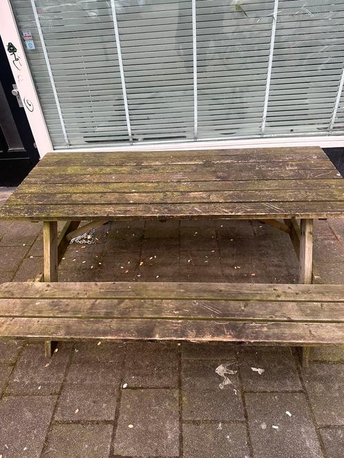 Picnic table for free, Tuin en Terras, Tuintafels, Zo goed als nieuw, Rechthoekig, Hout, Ophalen