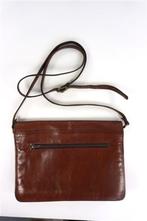 Vintage leren schoudertasje, Sieraden, Tassen en Uiterlijk, Tassen | Schoudertassen, Overige merken, Bruin, Ophalen of Verzenden