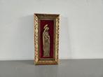 ingelijst beeldje van maria, Antiek en Kunst, Antiek | Religie, Ophalen of Verzenden
