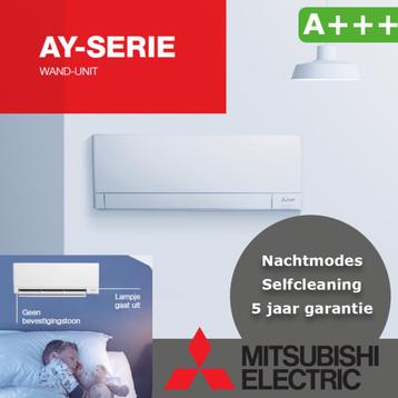 Mitsubishi Electric HR35 AY35 Silent 18dB airco met montage