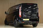 Ford Transit Custom 300 2.0 TDCI L2H1 170 PK Limited DC | Ca, Auto's, 4 cilinders, Zwart, Bedrijf, Diesel