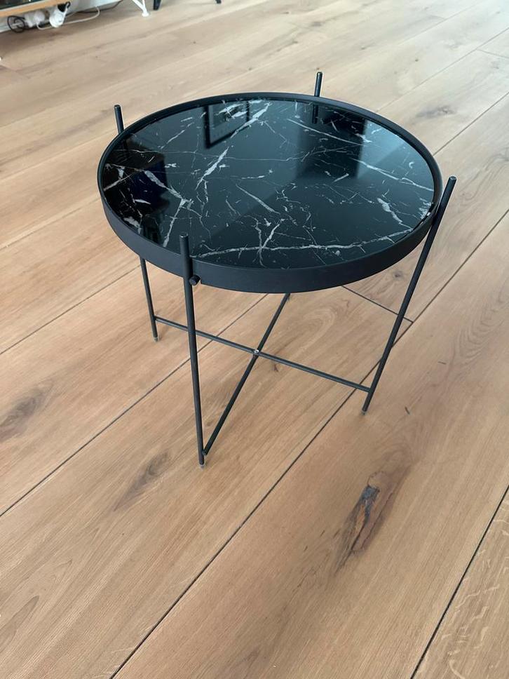 Stijlvolle Bijzettafel, Huis en Inrichting, Tafels | Bijzettafels, Zo goed als nieuw, Rond, Minder dan 45 cm, Minder dan 55 cm