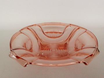 Schaal August Walther & Söhne Sigrid Persglas Art Deco beschikbaar voor biedingen