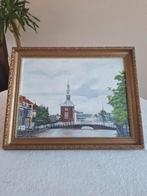 Schilderij van : Accijnstoren te Alkmaar ...., Antiek en Kunst, Kunst | Schilderijen | Klassiek, Ophalen of Verzenden