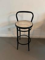 Thonetstijl barkruk met webbing zitting, Huis en Inrichting, Barkrukken, Ophalen, Gebruikt, Met voetsteun, 60 tot 90 cm