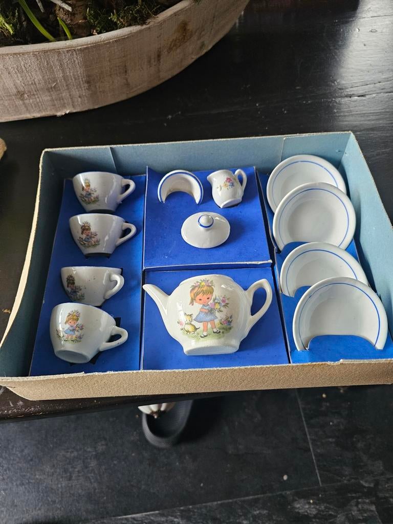 Vintage Kinderservies in Originele Doos, Ophalen of Verzenden