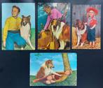 4 x ansichtkaarten Lassie, Verzamelen, Film en Tv, Foto of Kaart, Ophalen