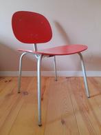 (Oud) roze retro vintage stoel, Huis en Inrichting, Stoelen, Metaal, Gebruikt, Eén, Ophalen