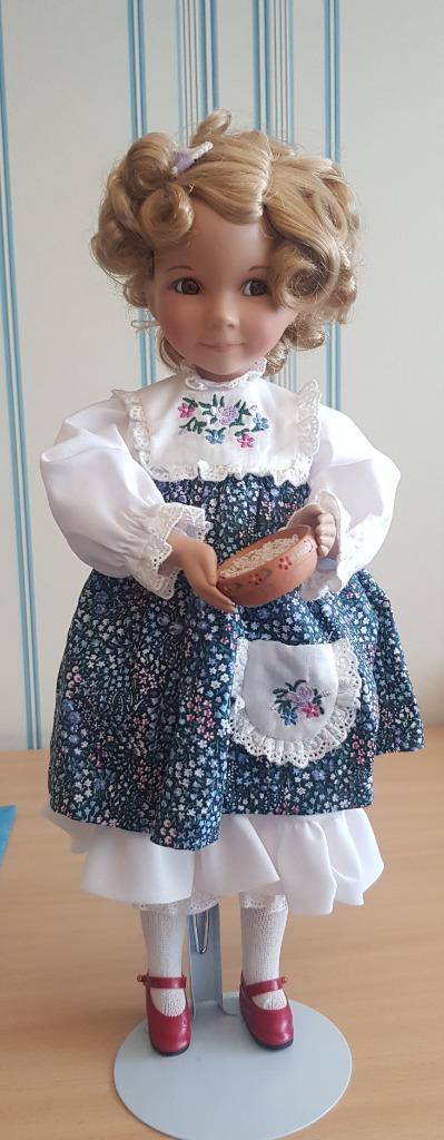 Vintage porseleinen pop "Goudlokje" Dianne Effner, Verzamelen, Poppen, Zo goed als nieuw, Pop, Ophalen