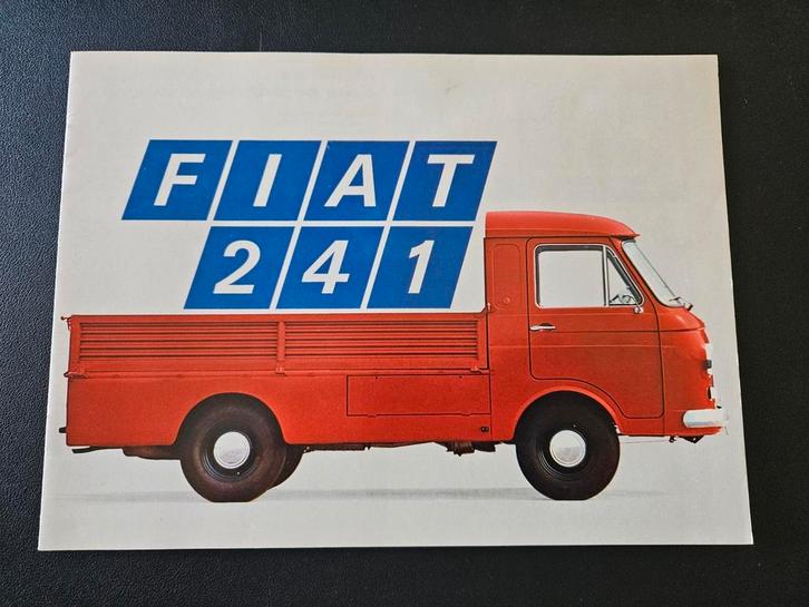 Brochure Fiat 241 open bestelwagen 1969, Boeken, Auto's | Folders en Tijdschriften, Zo goed als nieuw, Overige merken, Ophalen of Verzenden