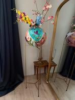 Plantenstandaard plantentafel goud, Huis en Inrichting, Woonaccessoires | Zuilen en Pilaren, Ophalen, Zo goed als nieuw