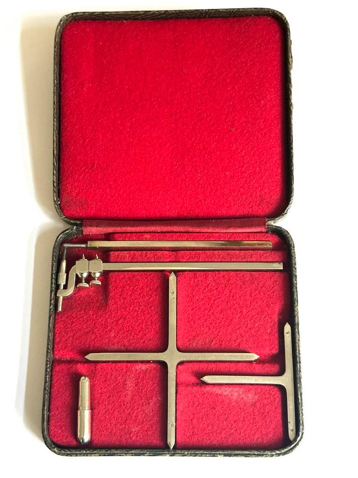 Antiek Ellipsen Cirkel Tekeninstrument RECORD Sieber 1930, Antiek en Kunst, Antiek | Gereedschap en Instrumenten, Ophalen of Verzenden